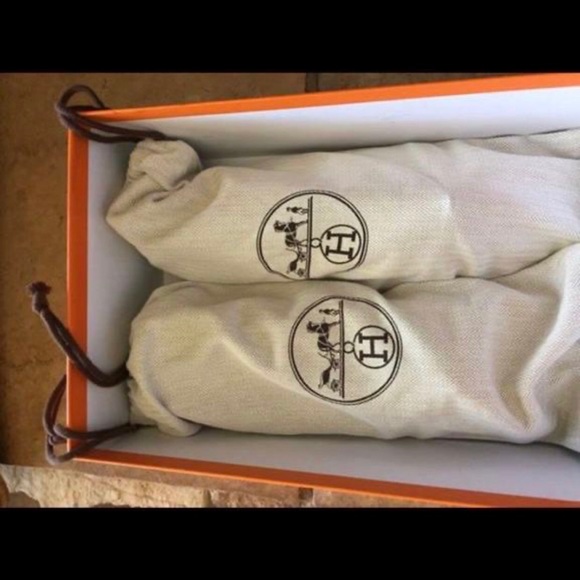 Brand new Hermes Metallic Silver Leather Pegase - Picture 6 of 7